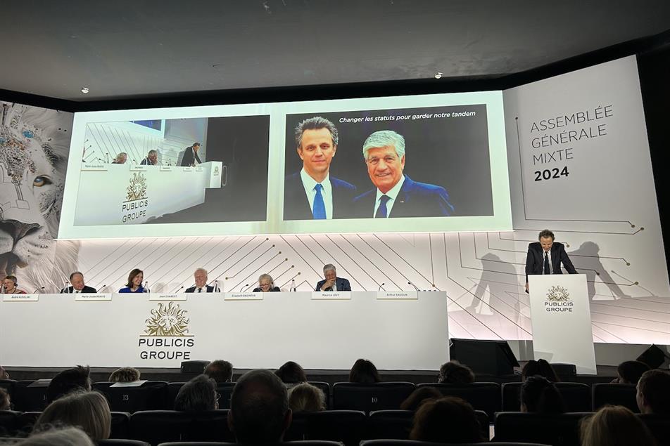 Publicis wins vote for Arthur Sadoun to head single board after seeing off critics